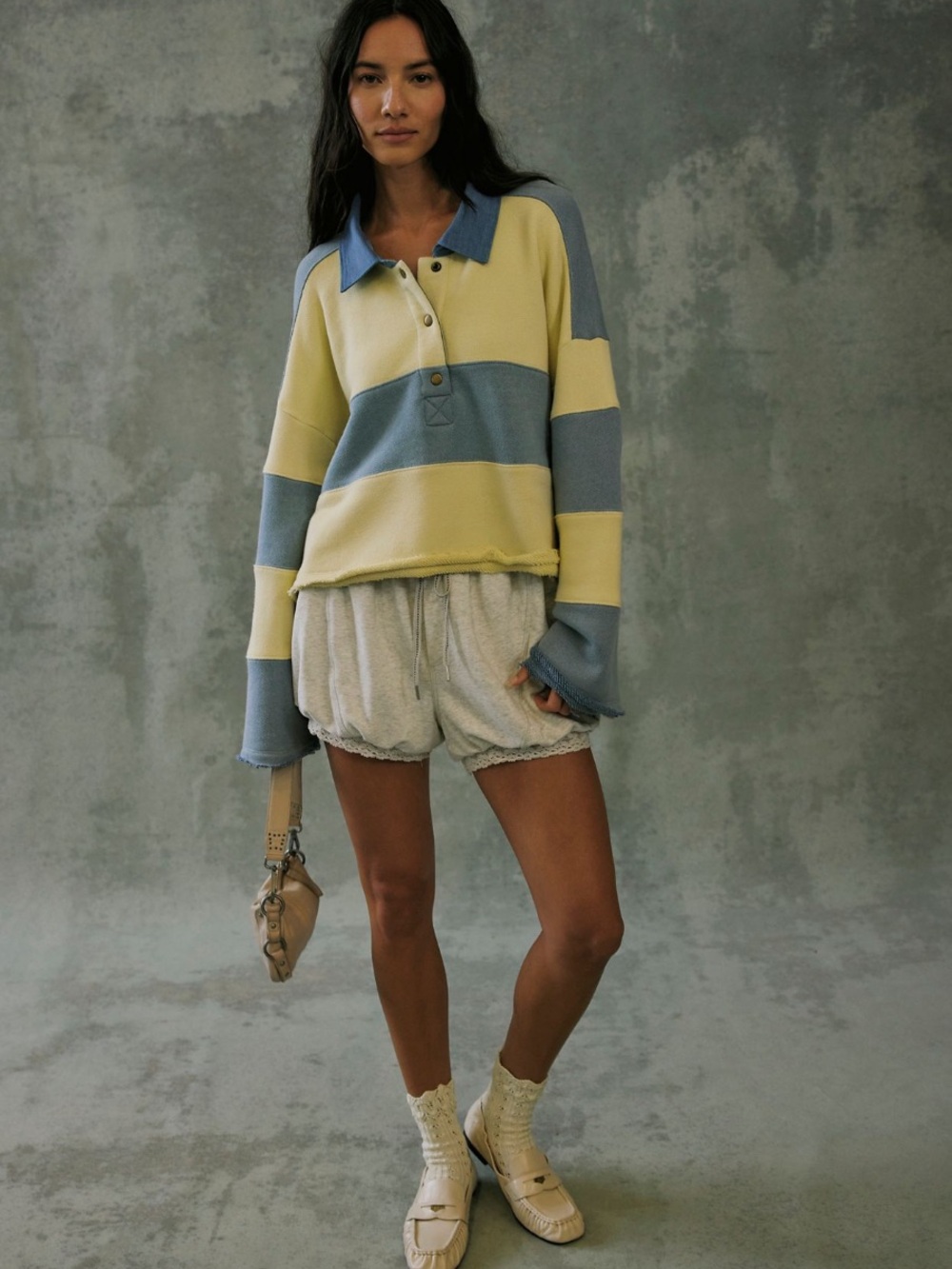 We The Free Bubblegum Rugby Sweatshirt - Picture 3 of 5